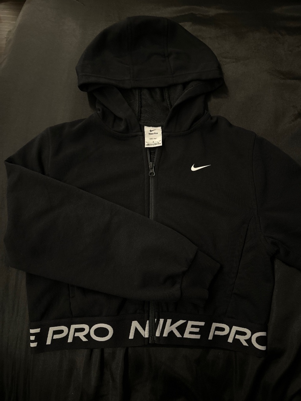 Nike Girl's Pro Fleece Dri-FIT Full Zip Hoodie (Kids L)